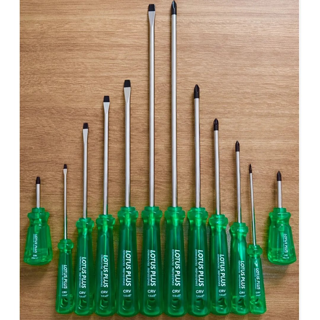 Jogo Chave De Fenda E Phillips Pro Imantado 12 Peças