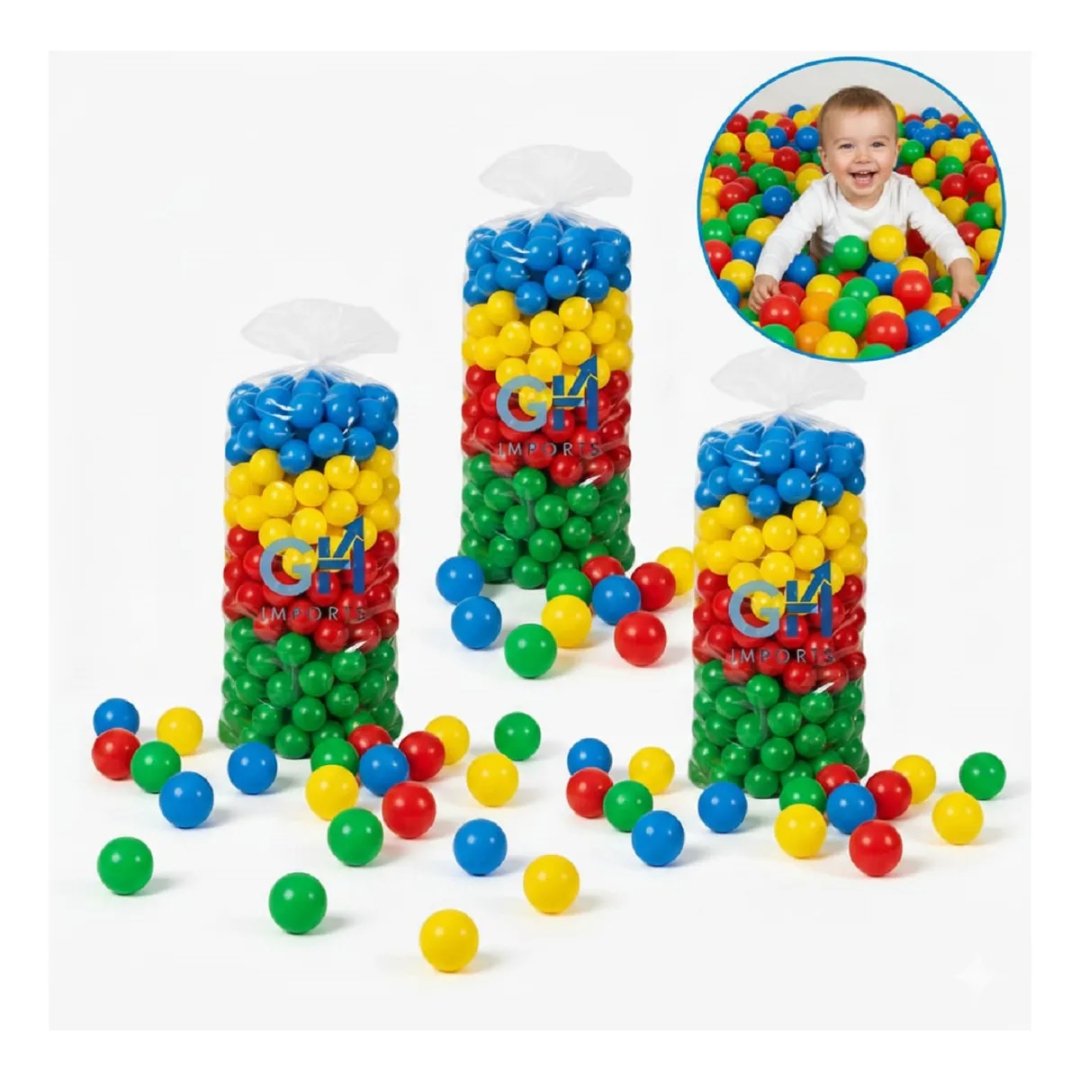 100 Bolinhas Para Piscina Infantil Coloridas 76mm Não Amassa Coloridas