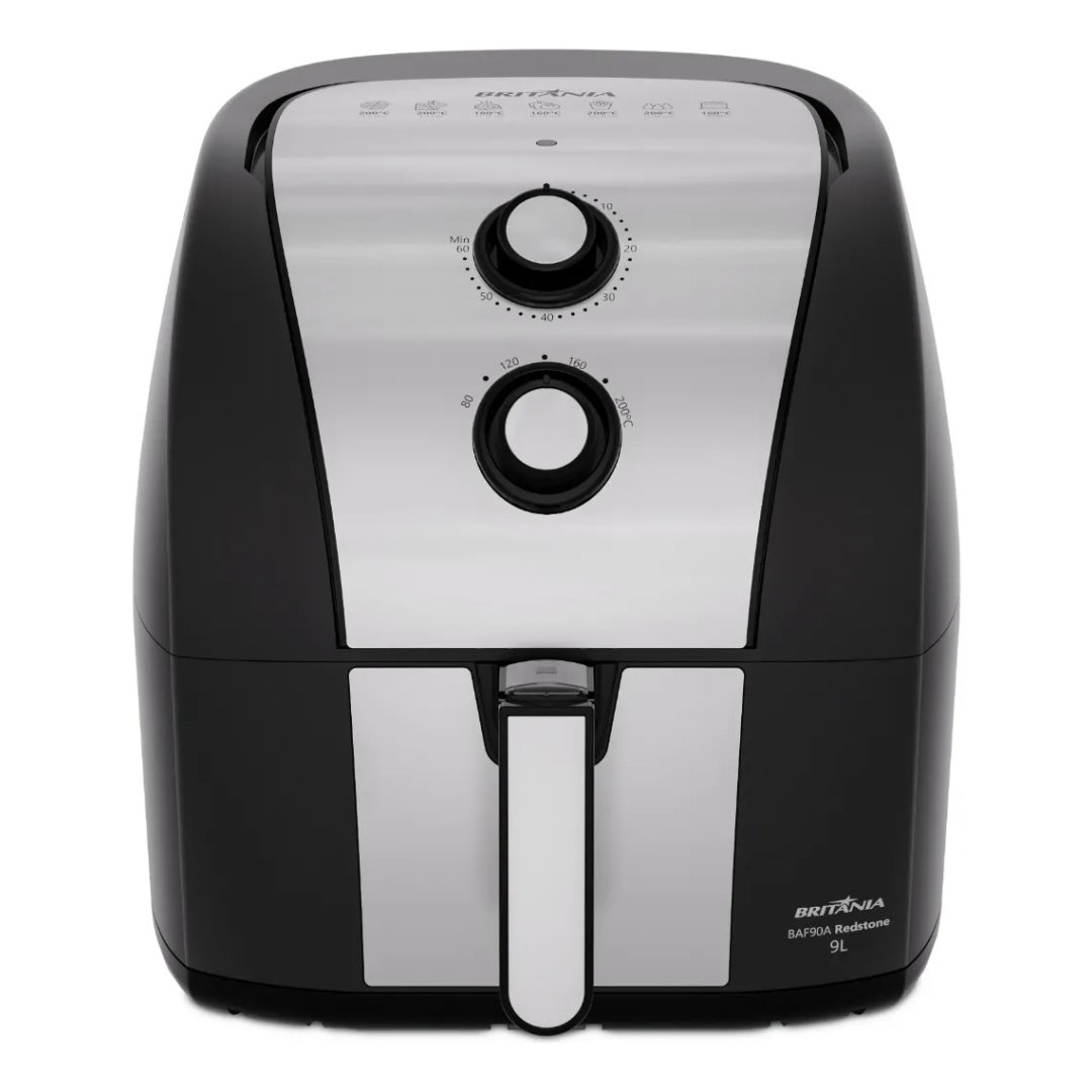 Fritadeira De Ar Baf90a 9l 2000w Antiaderente Preto Britânia
