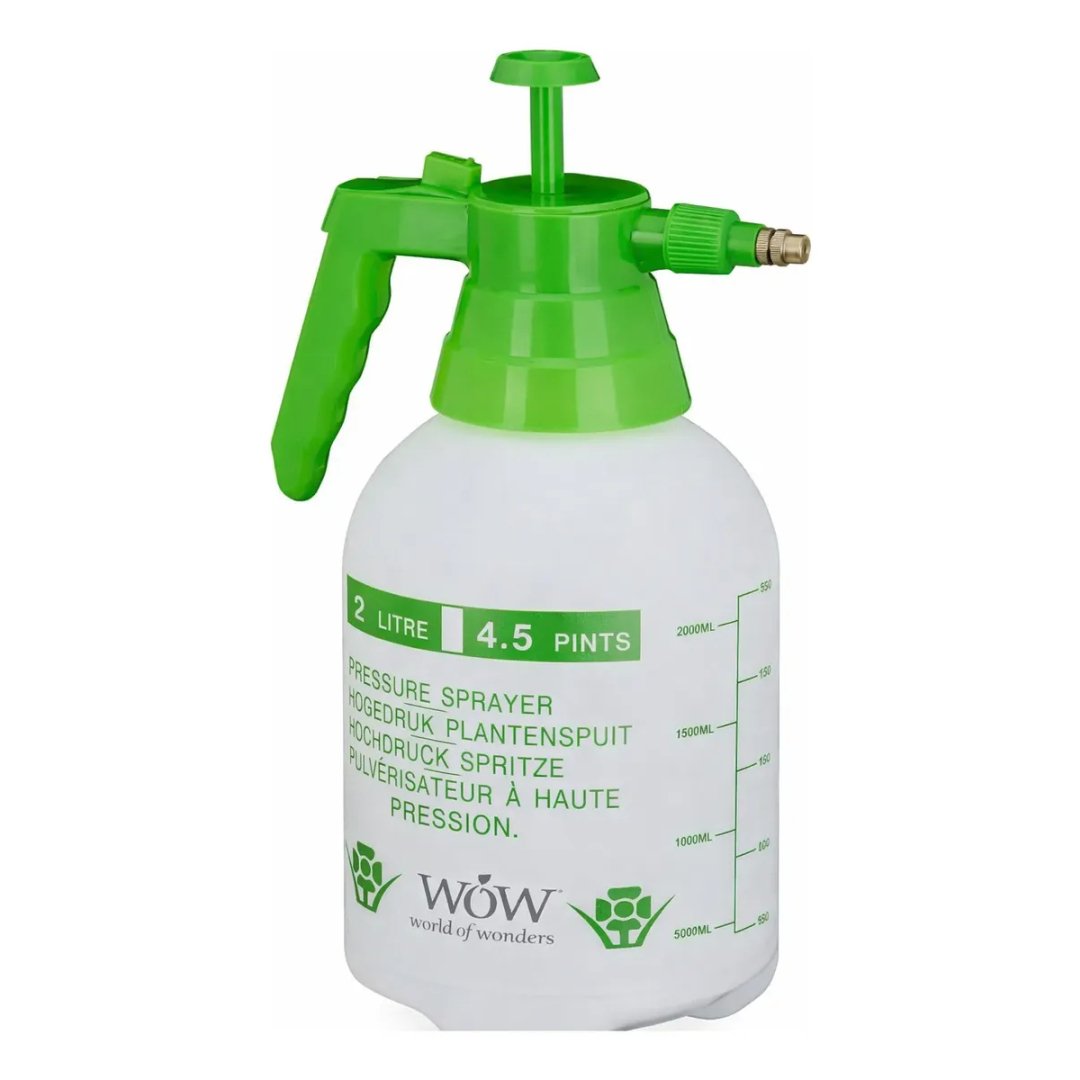 Pulverizador Portátil Borrifador Manual Alta Pressão 2 Litros Wow World Of Wonders