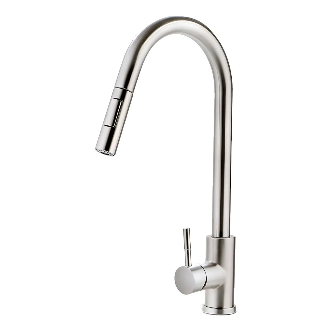 Pingoo.casa torneira para cozinha gourmet misturador monocomando iriri prata