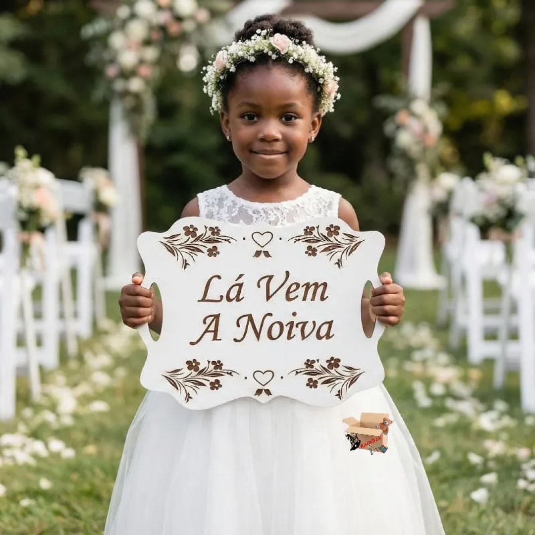 Placa De Casamento Frases Noiva Pajem Daminha Em Mdf Branco