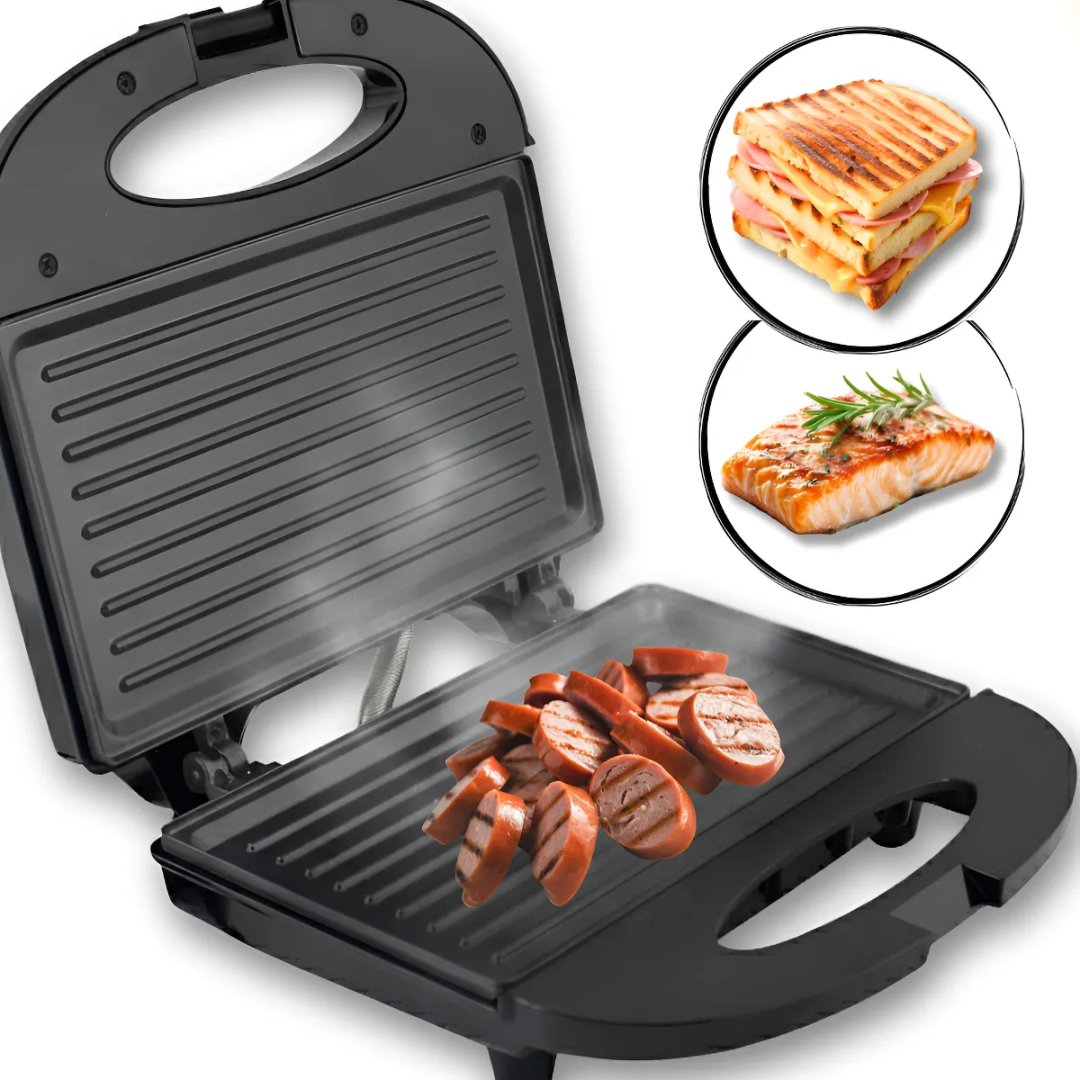 Sanduicheira Grill Kian Antiaderente Prática 750w – 2 Cores Preto 220v