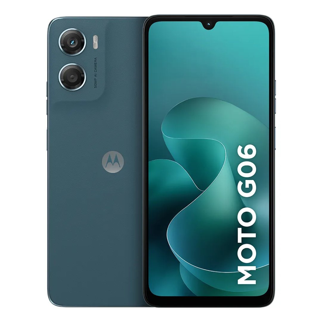 Smartphone Motorola Moto G06 – 128gb 12gb (4gb Ram + 8gb Ram Boost) E Camera 50mp Com Ai Bateria De 5200 Mah Tela 6.9 – Azul Marinho