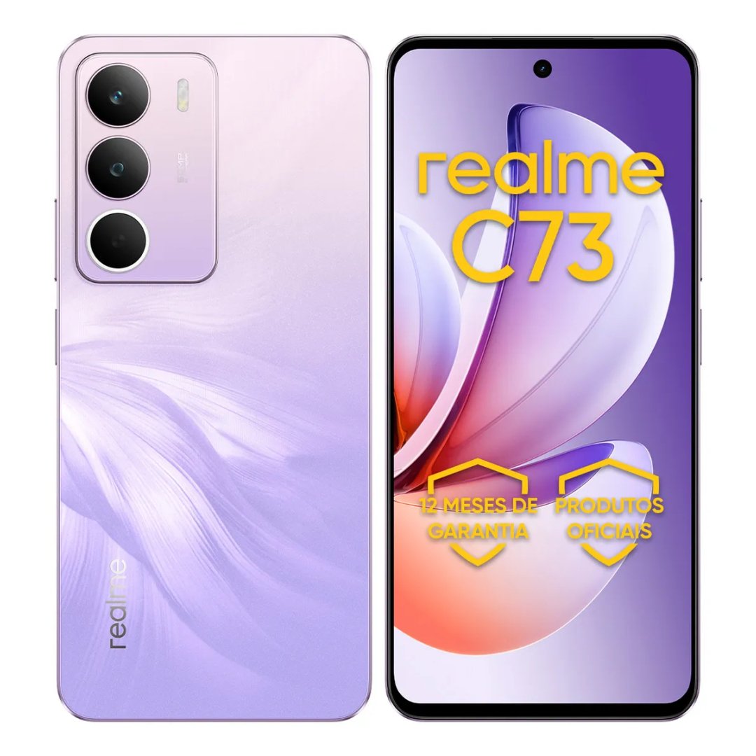 Celular Smartphone Realme C73 256gb 8gb Ram Dual Sim 120hz 6000mAh Violeta