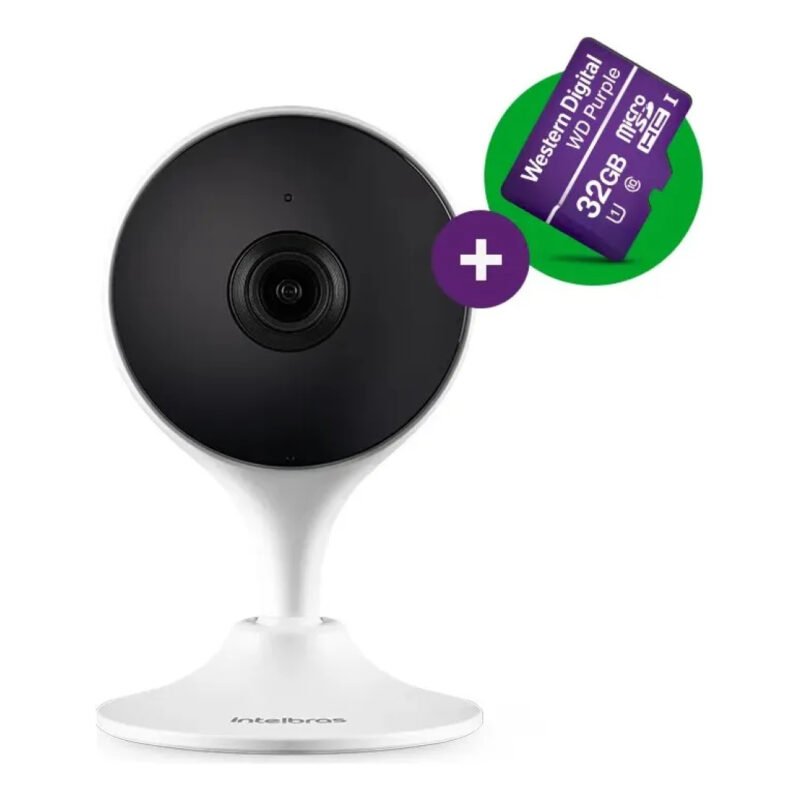 Câmera De Vídeo Wi-Fi Intelbras IM3 C MicroSD 32GB Branco