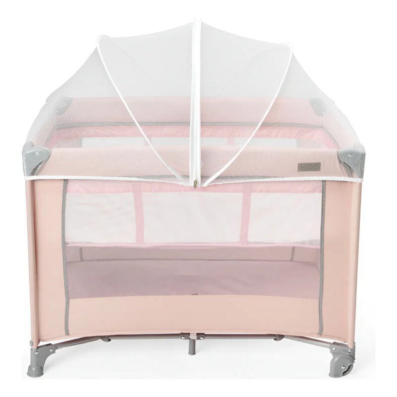 Berço portátil infantil cercado 15kg Lazy MaxiBaby cor rosa