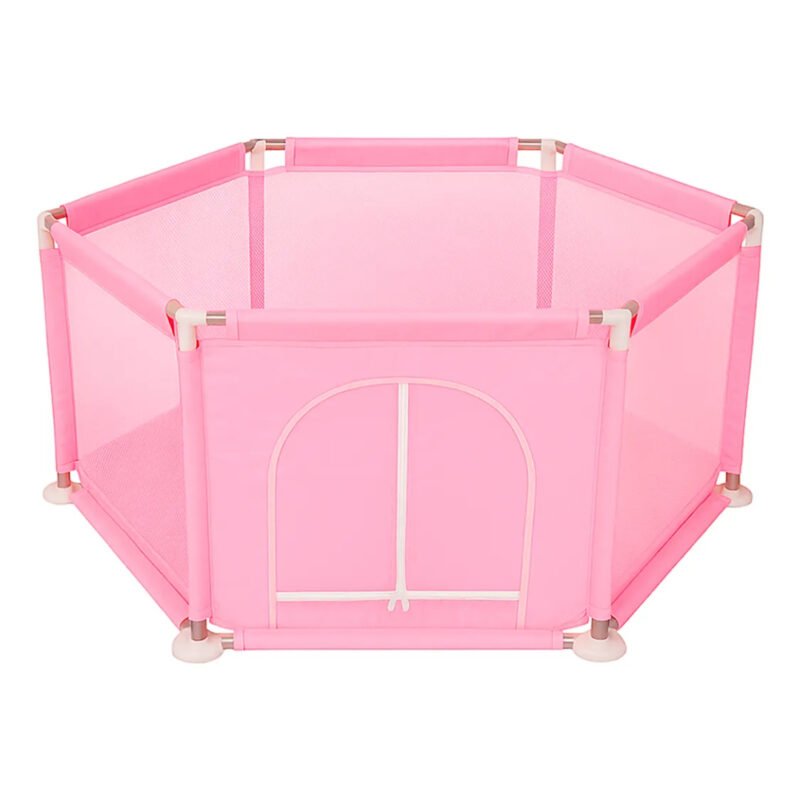 Cercadinho Chiqueirinho Bebê Infantil Prático E Seguro Rosa