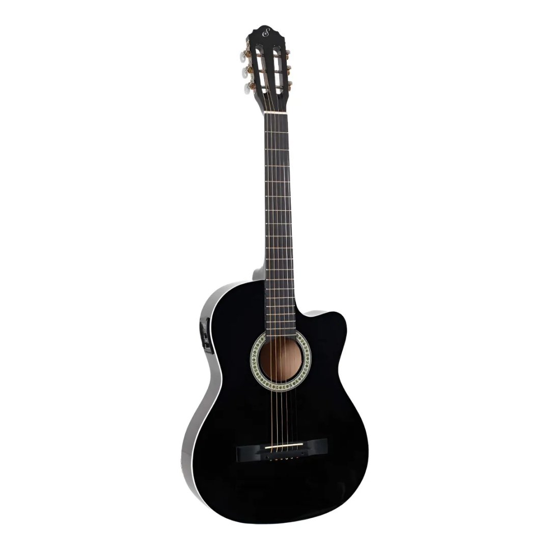 Violão Eletroacústico Giannini SF-14 CEQ Cordas de Aço Preto