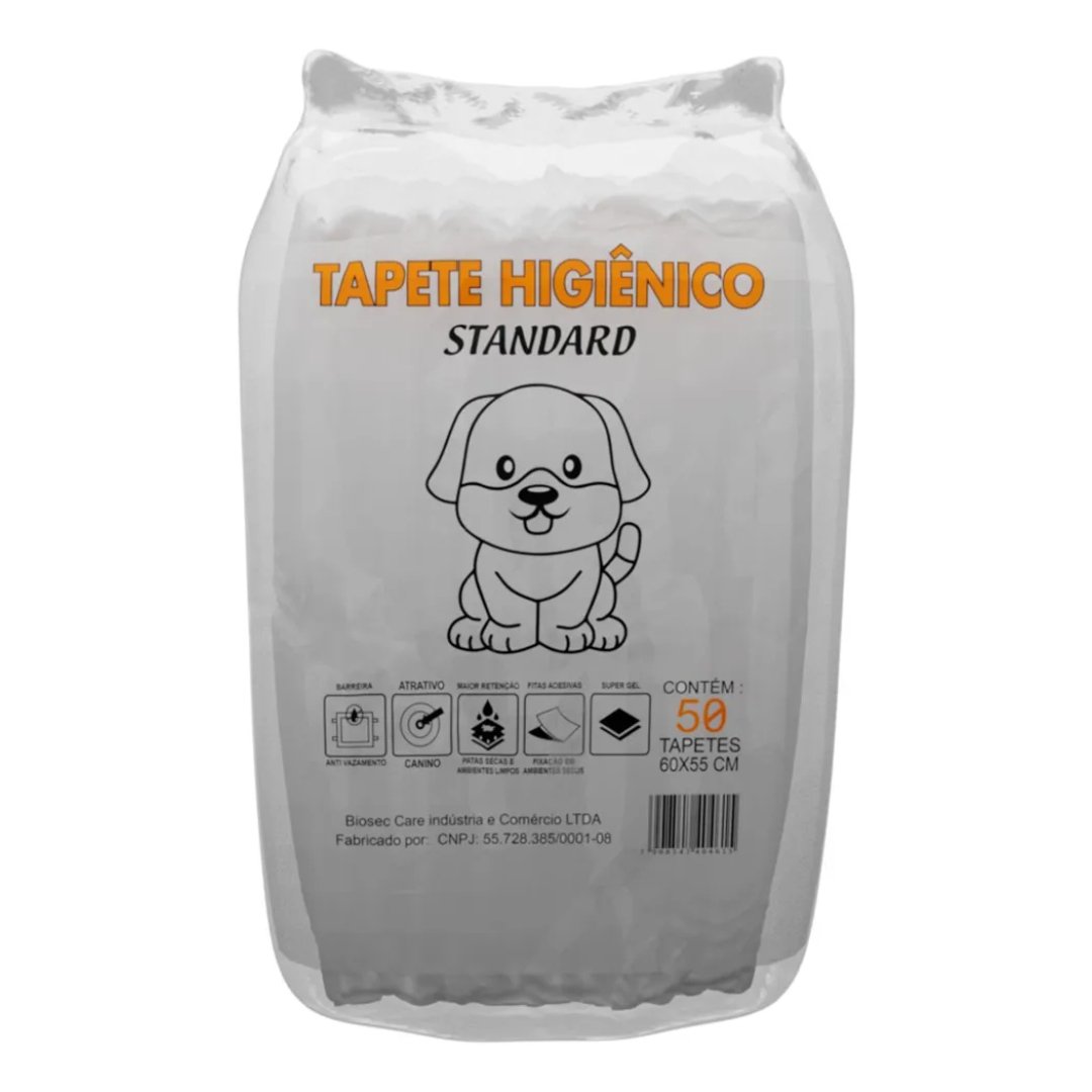 Tapete Higiênico 50 Unidades (60×55) Descartável Manta Fralda Absorve
