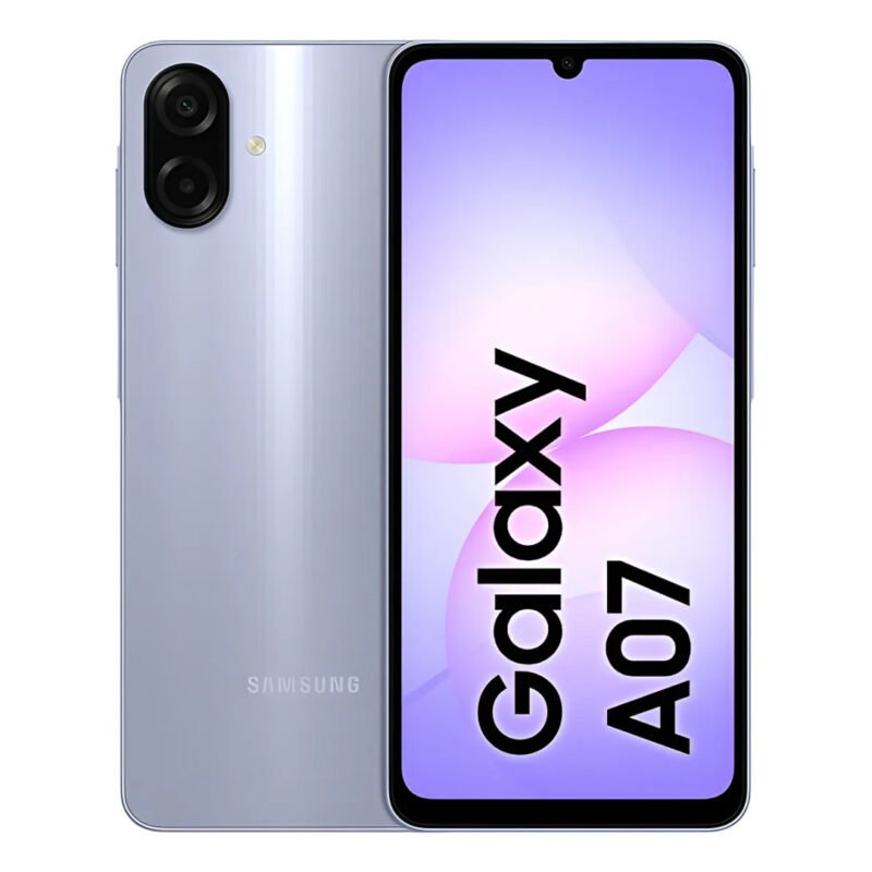 Celular Samsung Galaxy A07 128gb, 4gb, Câmera 50mp, Tela 6.7 , Proteção Ip54, Processador 6nm – Violeta