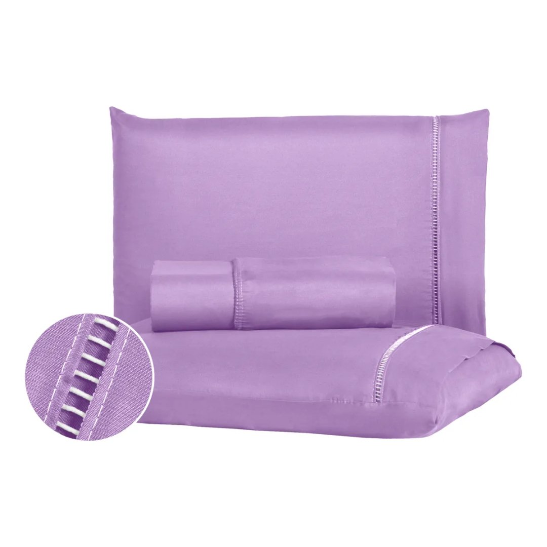 Jogo De Lençol Queen 3 Peças 400 Fios C/ Elástico Hotel