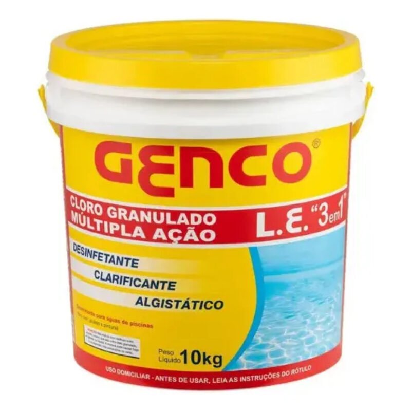 Genco 3 Em 1 Balde 10kg Para Piscina