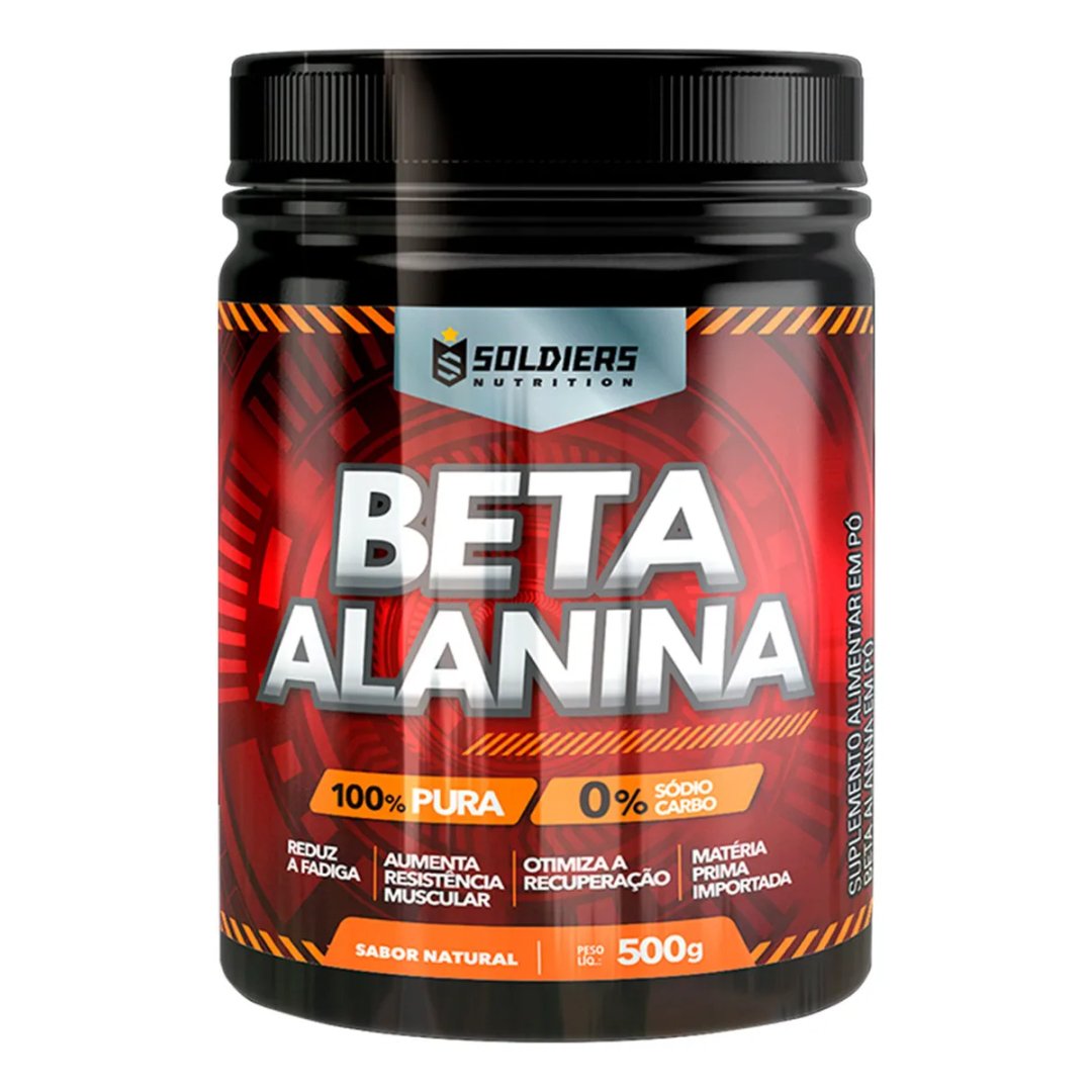 Beta Alanina Pura 500g Soldiers Nutrition Treino Performance Força