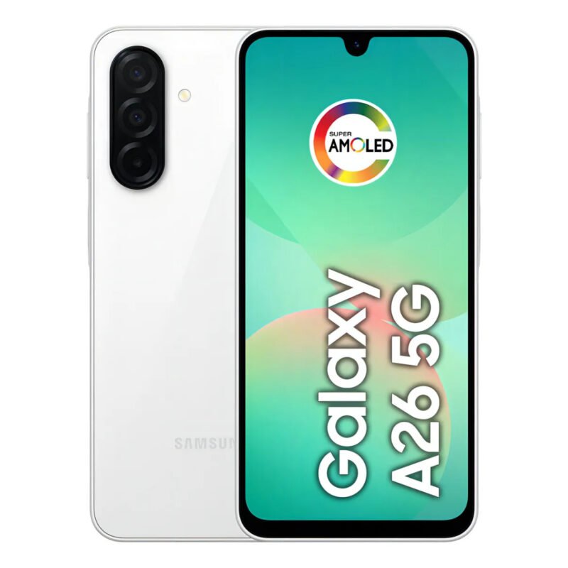 Celular Samsung Galaxy A26 5g 256gb, 8gb Ram, Câmera De 50mp, Ip67, Tela Super Amoled 6.7 , Nfc – Branco