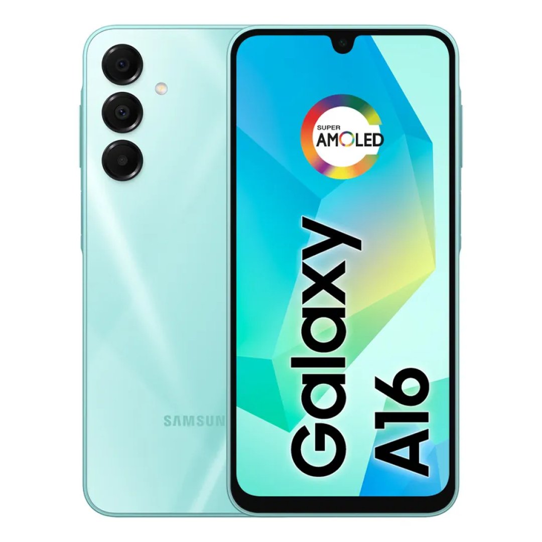 Celular Samsung Galaxy A16, 128gb + 4gb Ram, Câmera De Até 50mp, Tela 6.7 , Nfc, Ip54, Bateria 5000 Mah Verde Claro