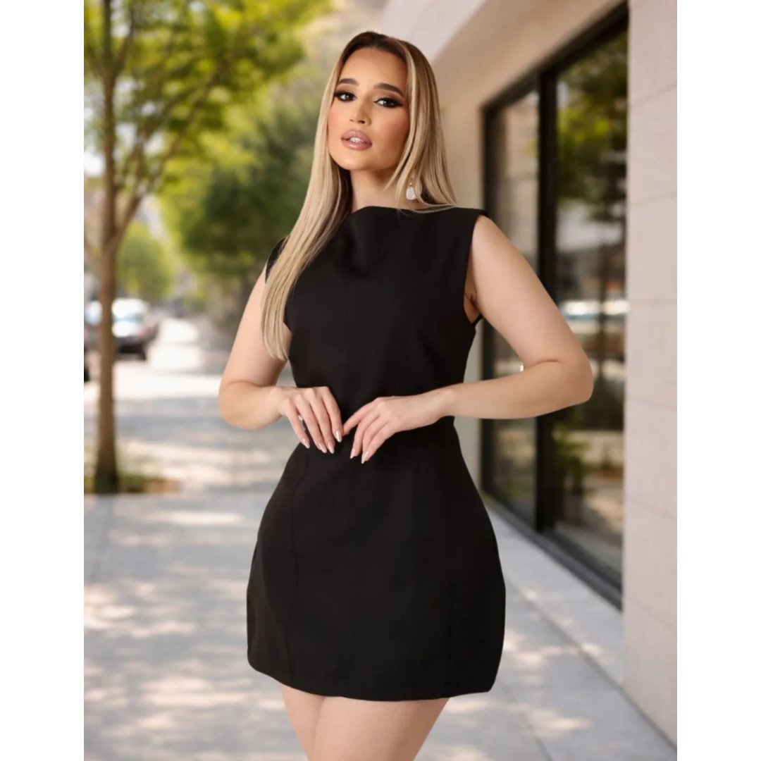 Vestido Alfaiataria Elegante Sofisticado Básico Perfeito