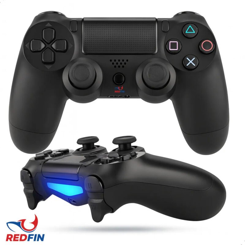 Controle Sem Fio Joystick Bluetooth Para Ps4 Videogame Tv Samsung Pc P4 Ps 4 Dual Shock Manete Pc Gamer Tv Smart Controle Bluetooth Sem Fio Celular Headset Com P2 – Marca REDFIN