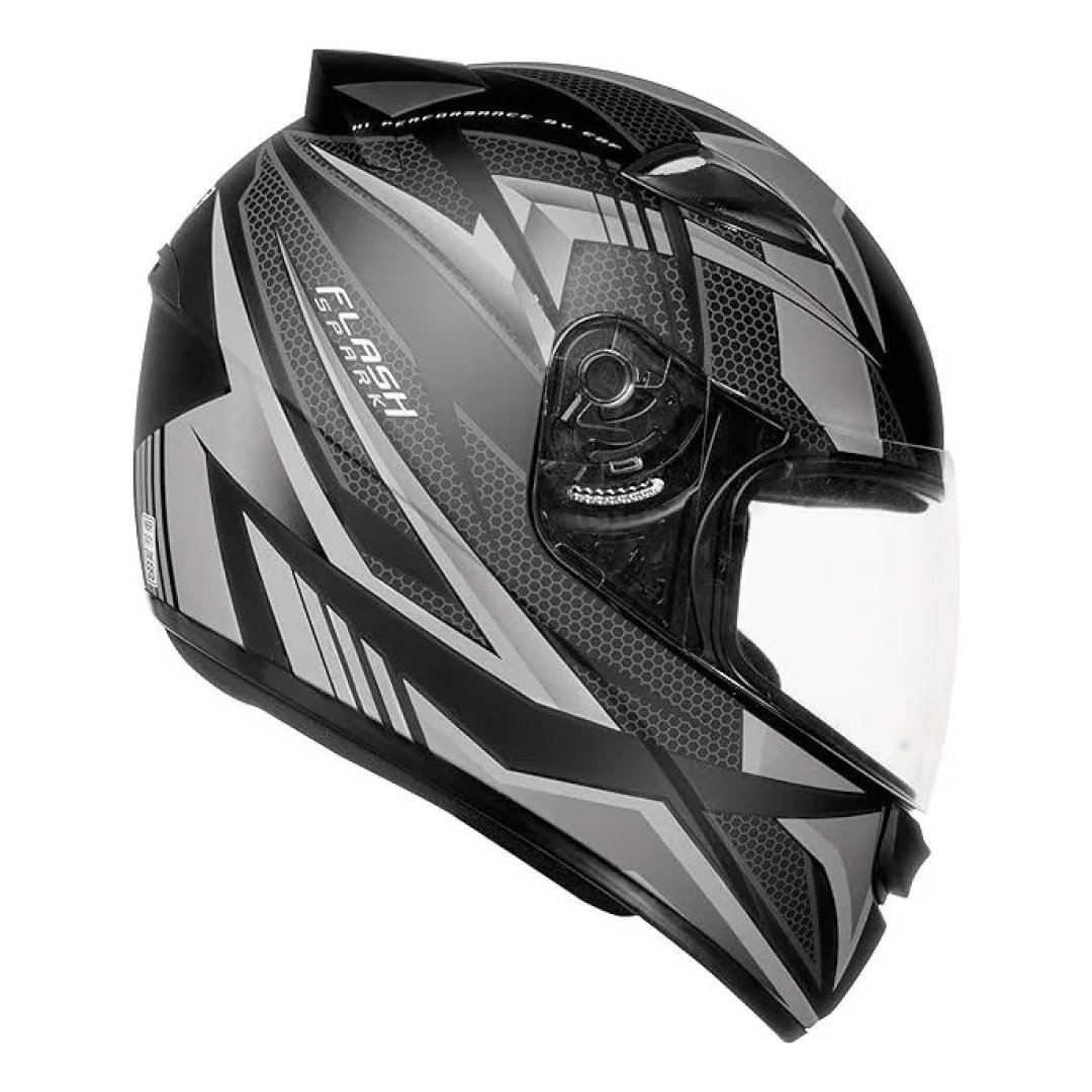Capacete Moto Ebf Esportivo New Spark Flash C/ Narigueira
