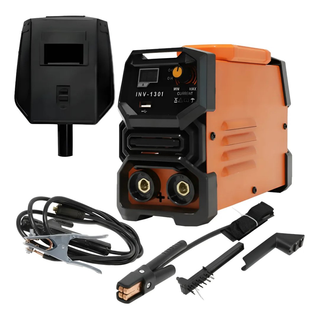 Máquina De Solda Inversora Bivolt Eletrodo 2.5 3.2 E Tig Laranja Bivolt