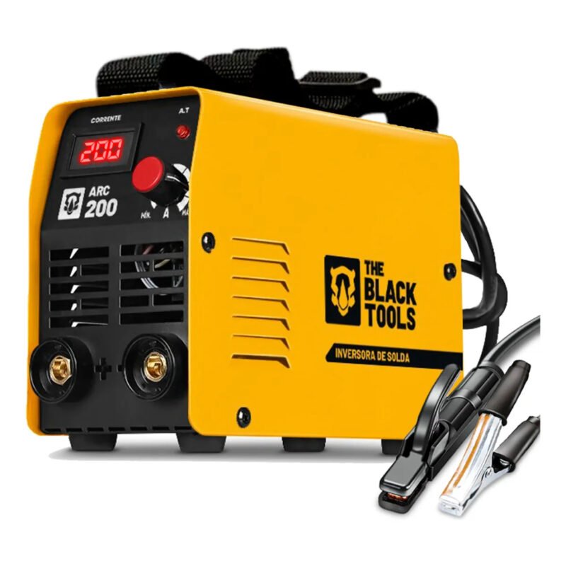 Máquina Inversora De Solda Portatil Mma Eletrodo Tig Top Arc200 The Black Tools