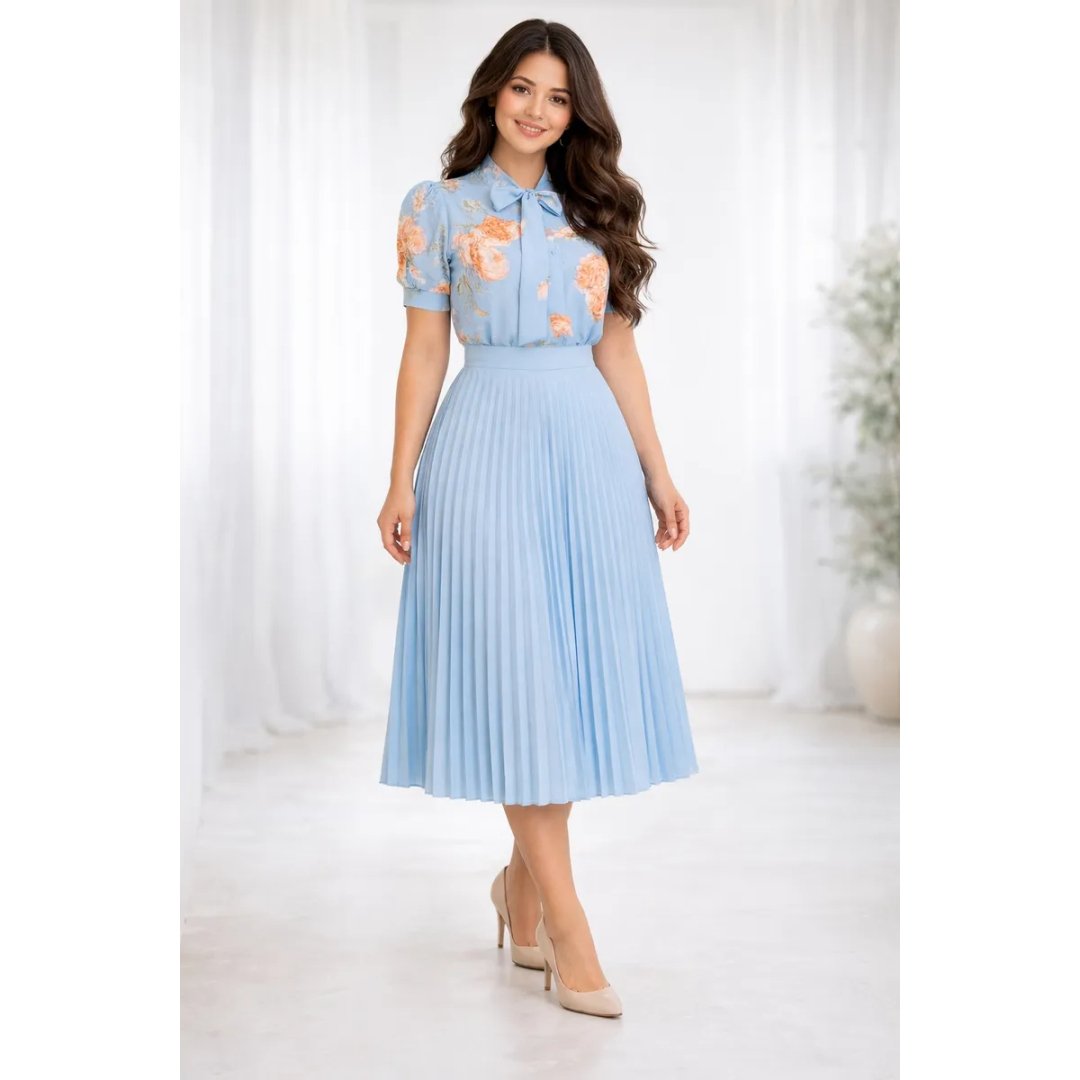 Conjunto Feminino Saia Blusa Roupa Moda Evangélica Elegante