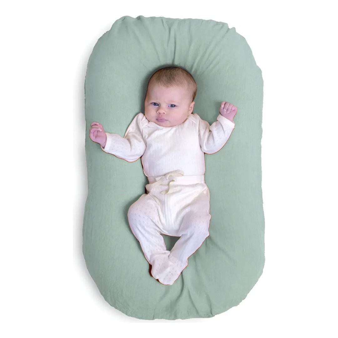 Ninho Casulinho Bebê Sensorial M + Capa Algodão 250 Fios