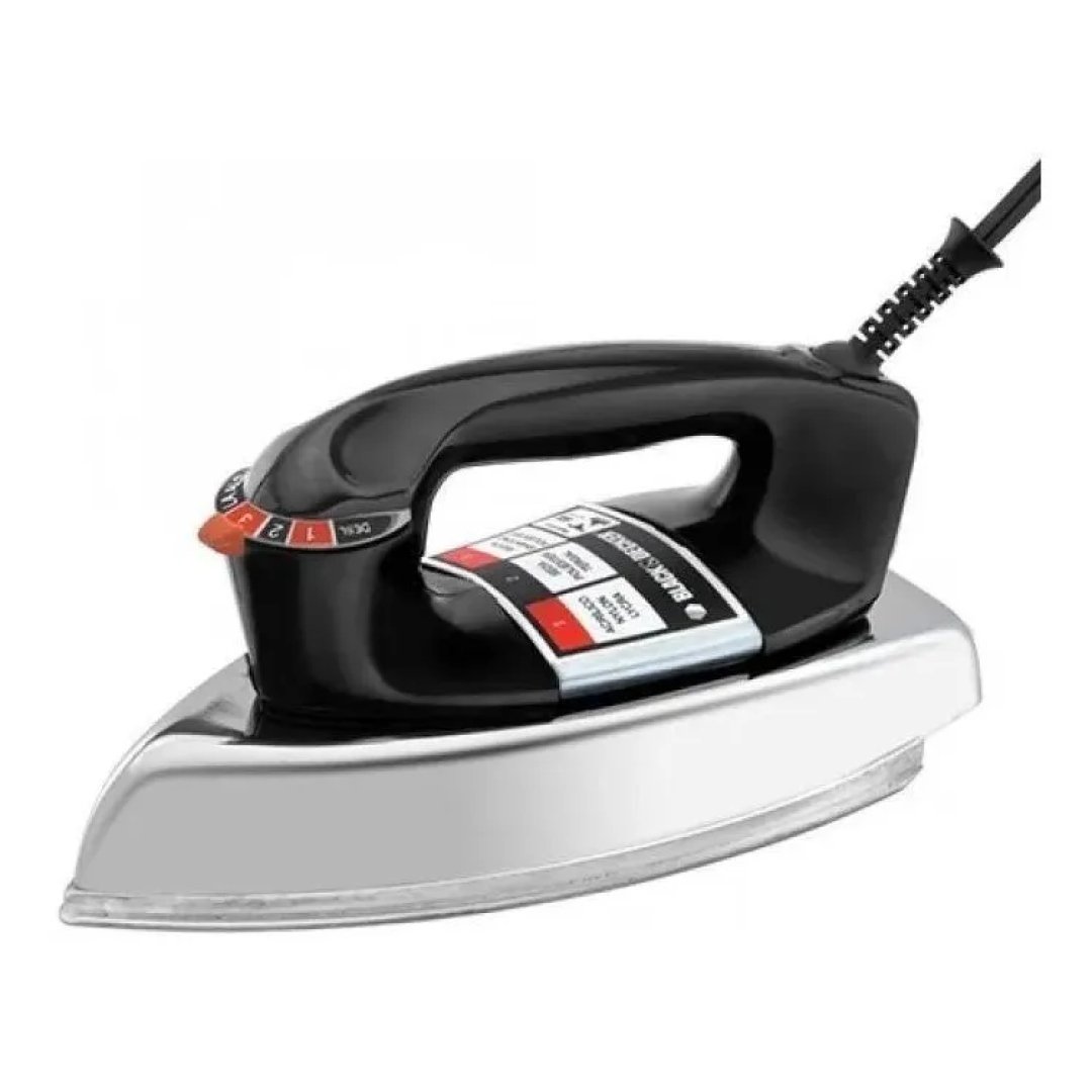 Ferro de Passar Roupa Black Decker VFA1110TM2 Com Base de Alumínio