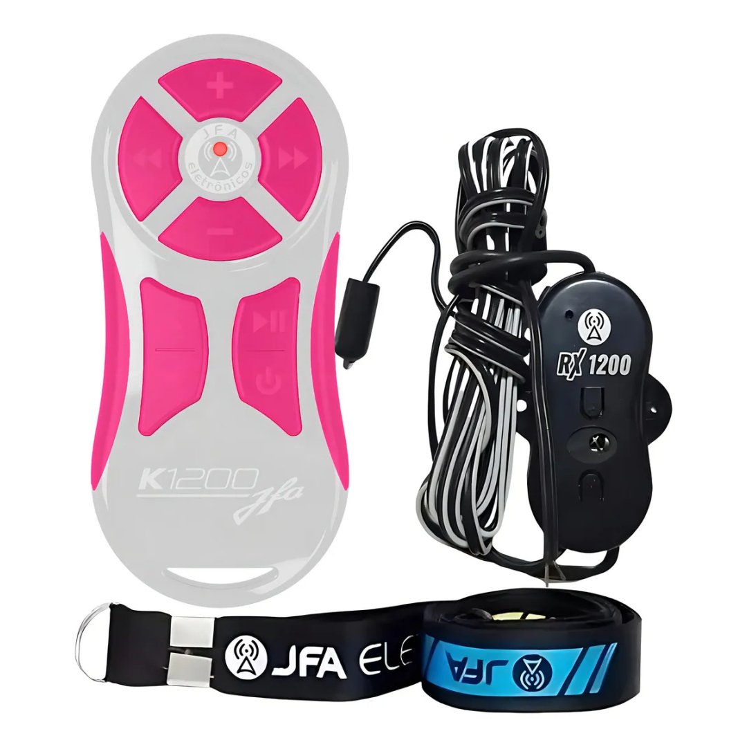 Controle Longa Distância JFA K1200 Rosa 1200m 8 Botões Universal