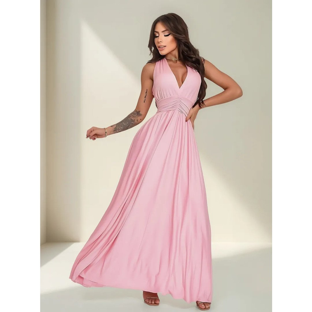 Vestido Longo Madrinha De Casamento Convidada Noivado Barato