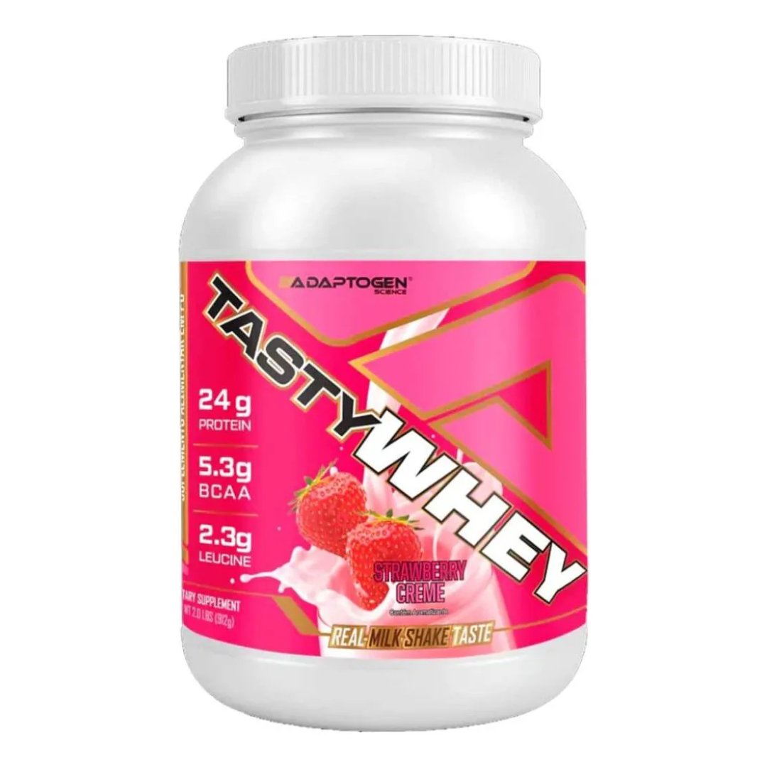 Tasty Whey 3w Gourmet 900g Morango Cream – Adaptogen Science