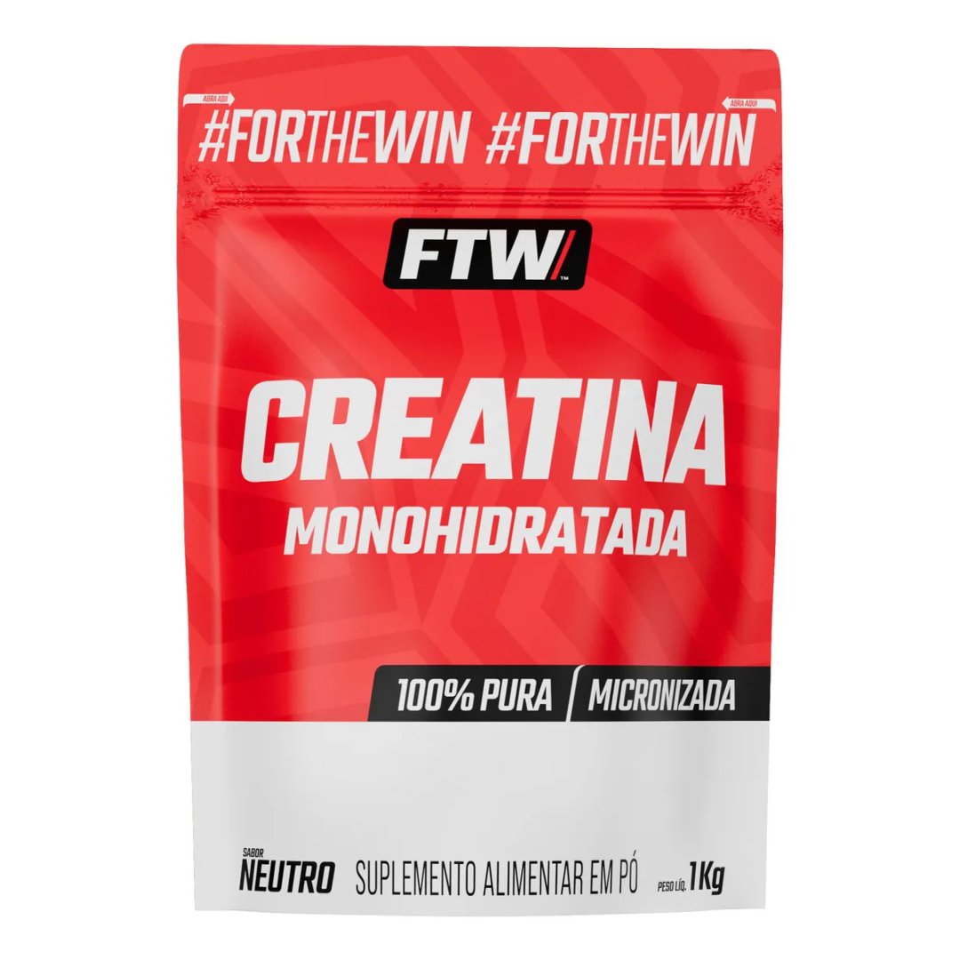 Creatina Monohidratada 100% Pura Refil 1kg – FTW