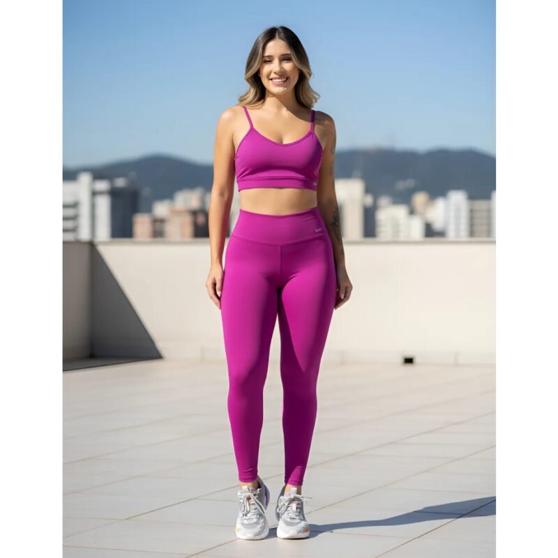 Conjunto Gkd Zero Transparência Legging Cós Alto Top Duplo