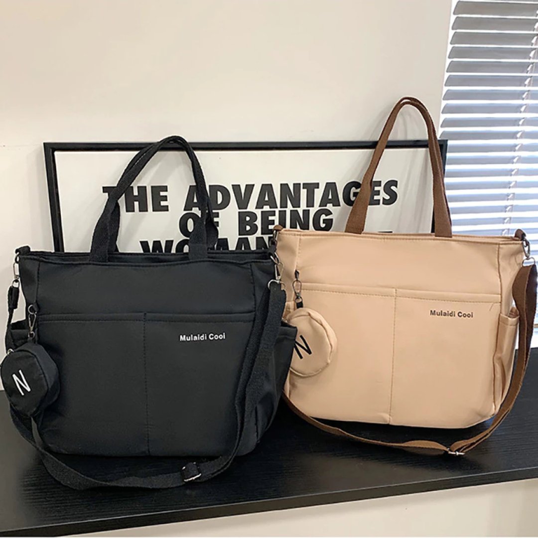 Bolsa Tiracolo Oxford À Prova D’Água Grande Capacidade Para Sacolas Transversal Bolsa De Estudante