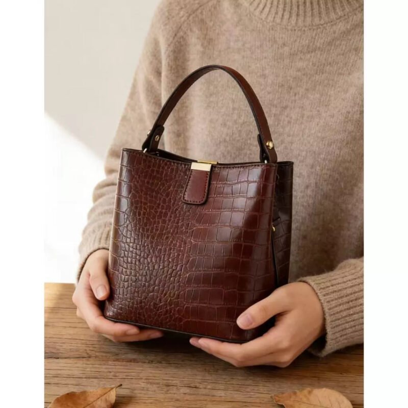 Bolsa Média De Ombro Crossbody Com Alça Transversal Feminina De Couro PU B747 AMY