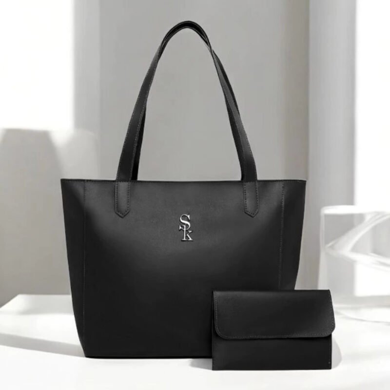 Bolsa Feminina Sacola london + Carteira Sk Grande Alça de Ombro Lançamento