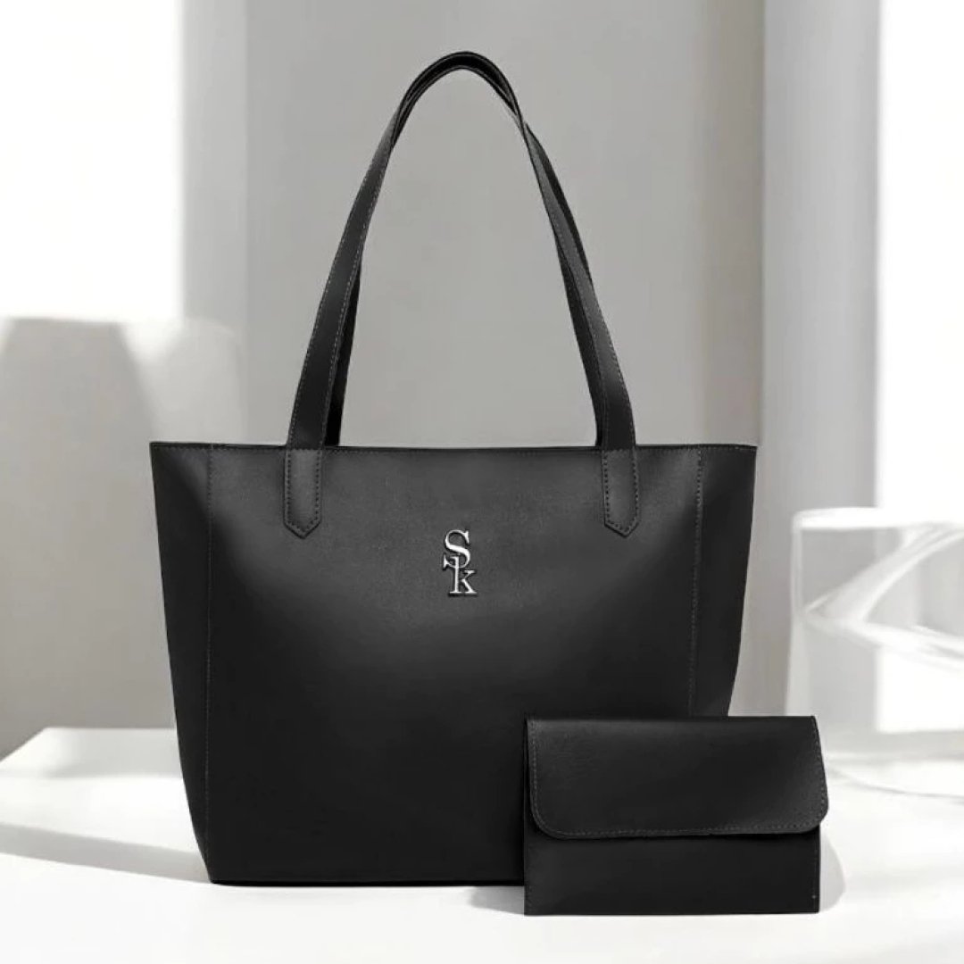 Bolsa Feminina Sacola london + Carteira Sk Grande Alça de Ombro Lançamento