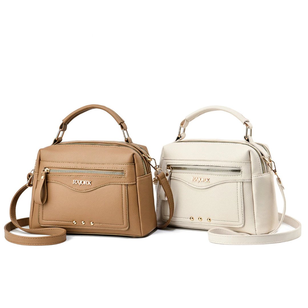 Bolsa Feminina De Couro Com Grande Capacidade, Ideal Para Usar Como Bolsa De Mão, De Ombro Ou Transversal.