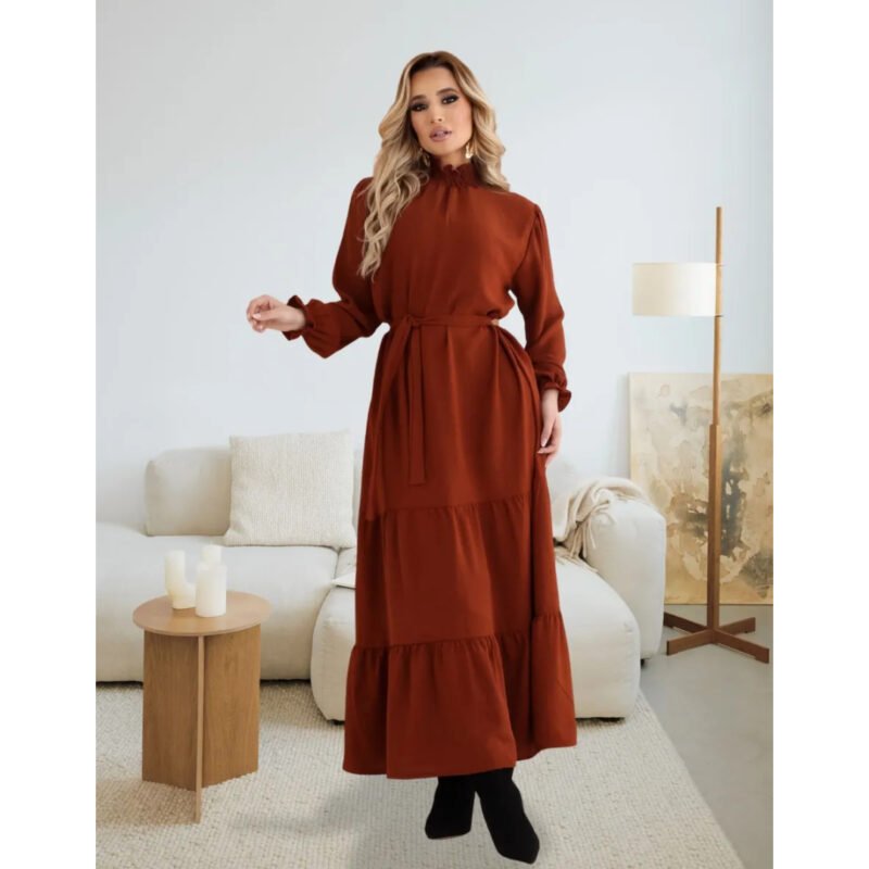 Vestido Longo Feminino Festa Elegante Premium Evangélico