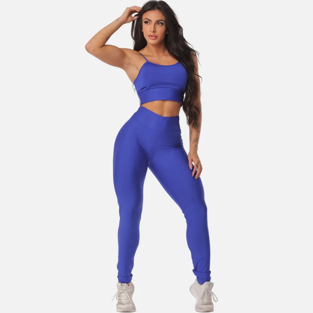 Conjunto Fitness Legging E Top Academia Feminino
