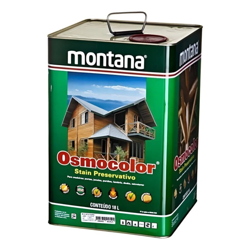 Osmocolor 18l Transparente Madeira Stain Montana Verniz F.g Transparente Acetinado