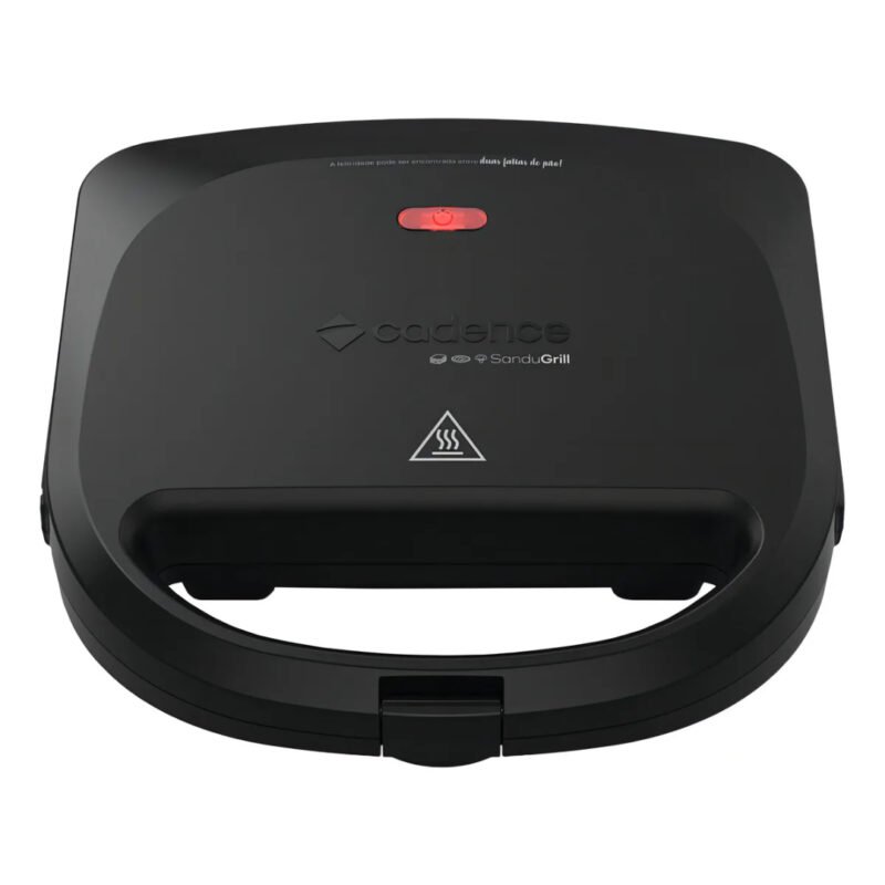 Sanduicheira Elétrica Cadence Sandugrill Preta Cor Preto