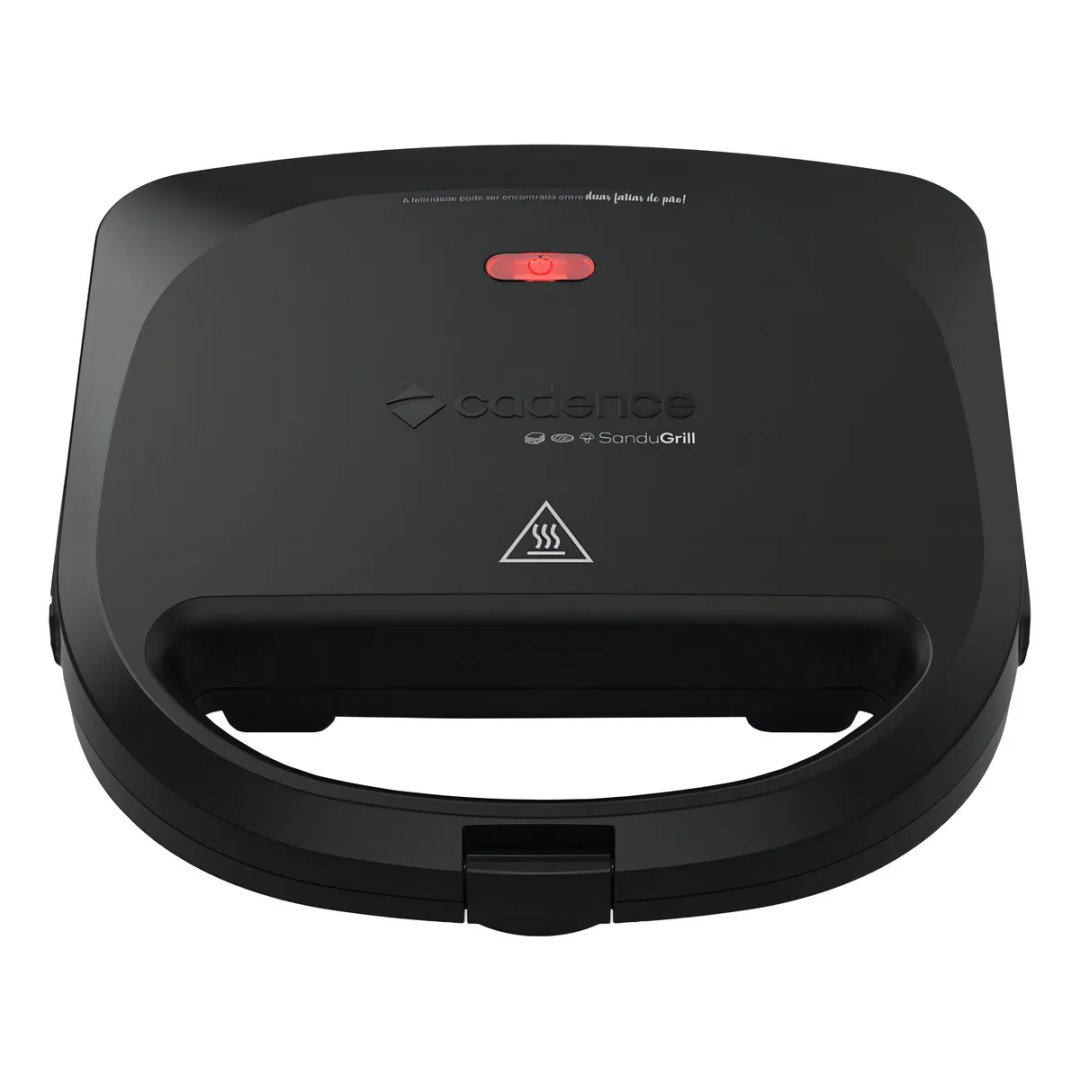 Sanduicheira Elétrica Cadence Sandugrill Preta Cor Preto