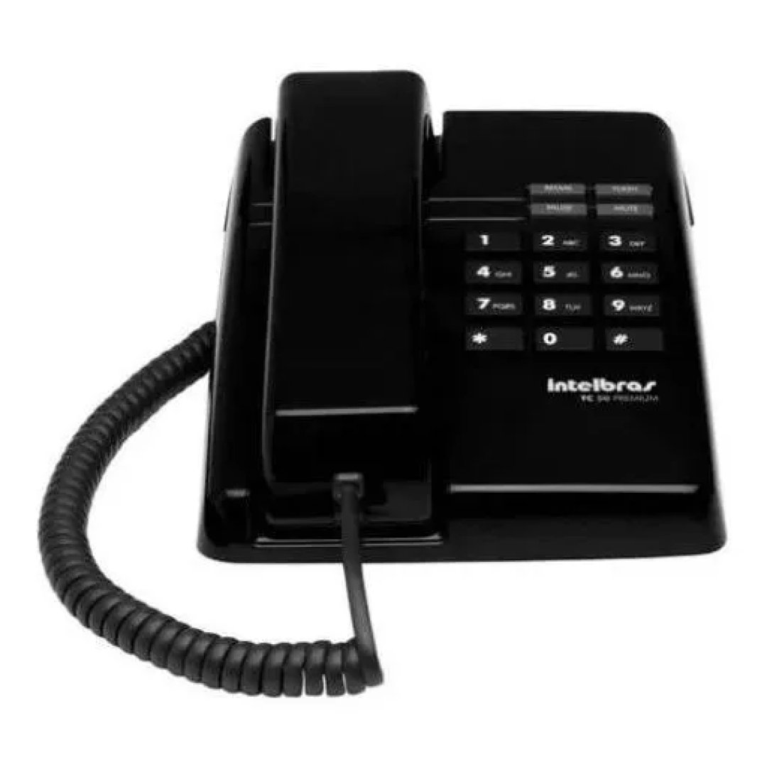 Telefone Fixo Com Fio Tc 50 Premium Preto Intelbras