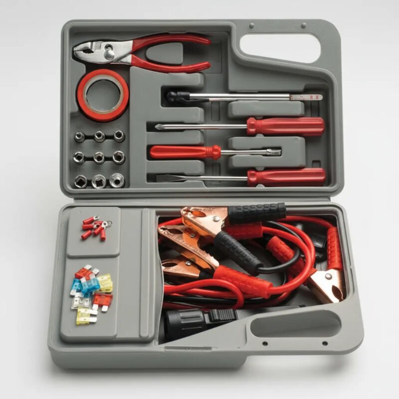 Maleta De Ferramentas Automotiva 32 Pçs Kit Emergência Carro