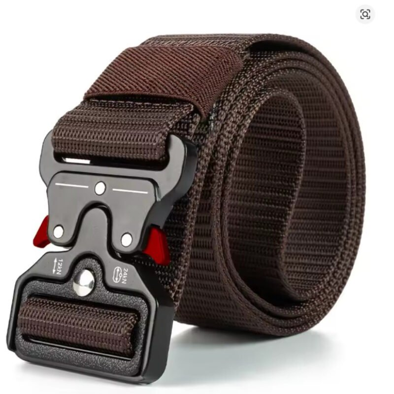 Cinto tático genuíno de liberação rápida, cinto militar ao ar livre macio, acessórios esportivos de nylon real, cinto preto para homens e mulheres