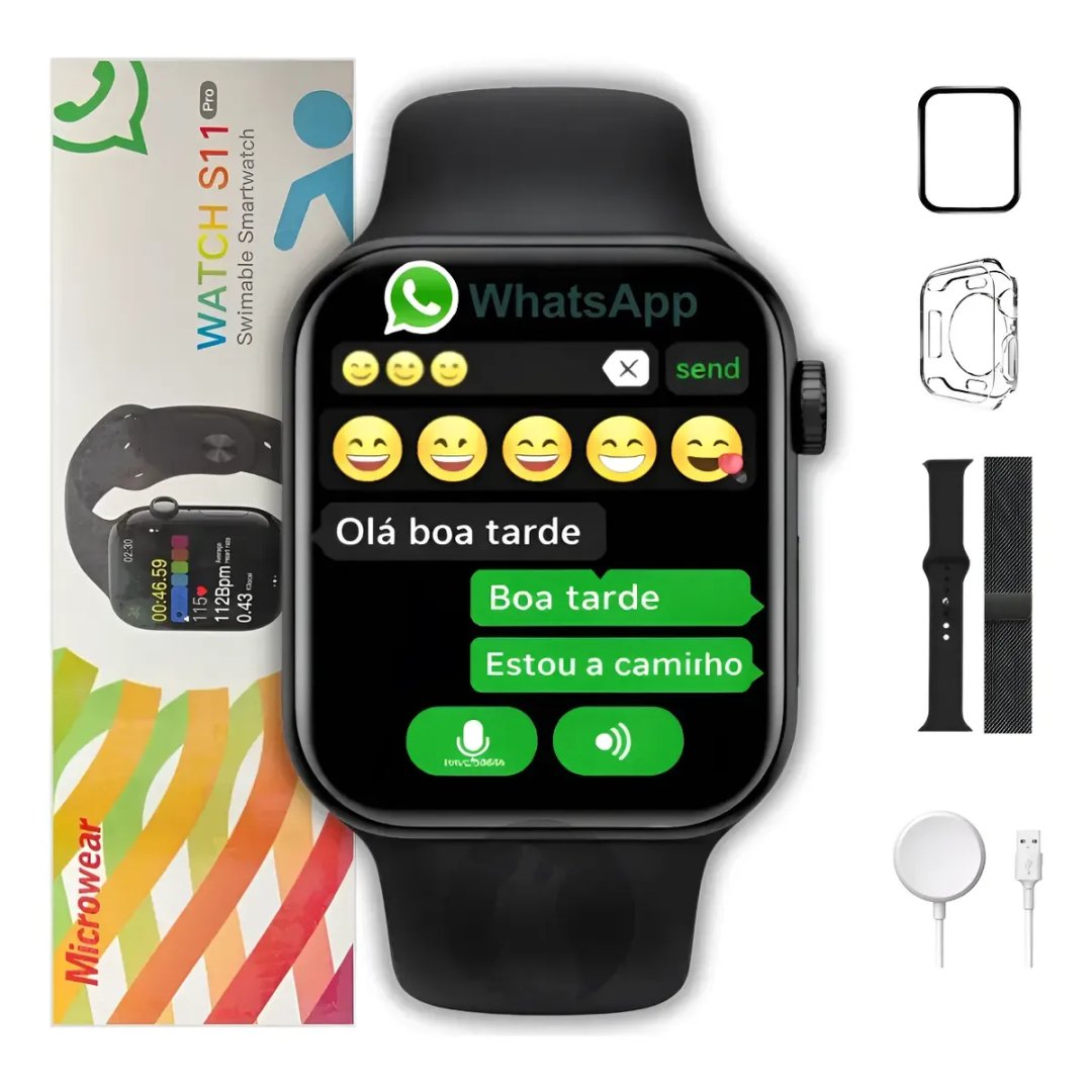 Relógio Smartwatch S11 Pro Amoled 47mm Gps Nfc Whatsapp 2026