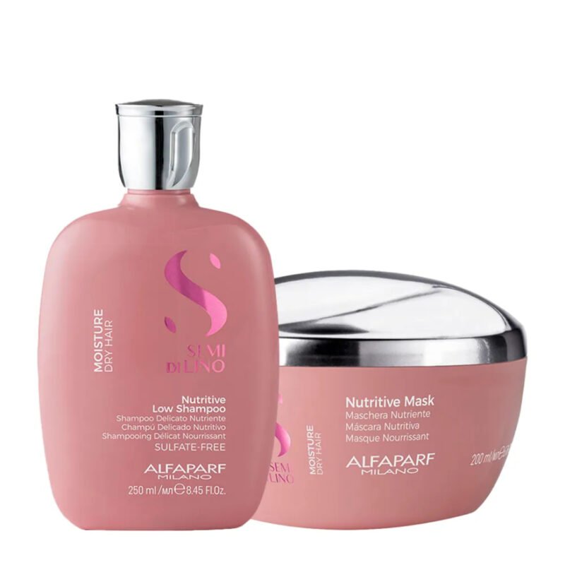 Kit Alfaparf Milano Professional Semi Di Lino Moisture – Shampoo 250ml + Máscara 200ml