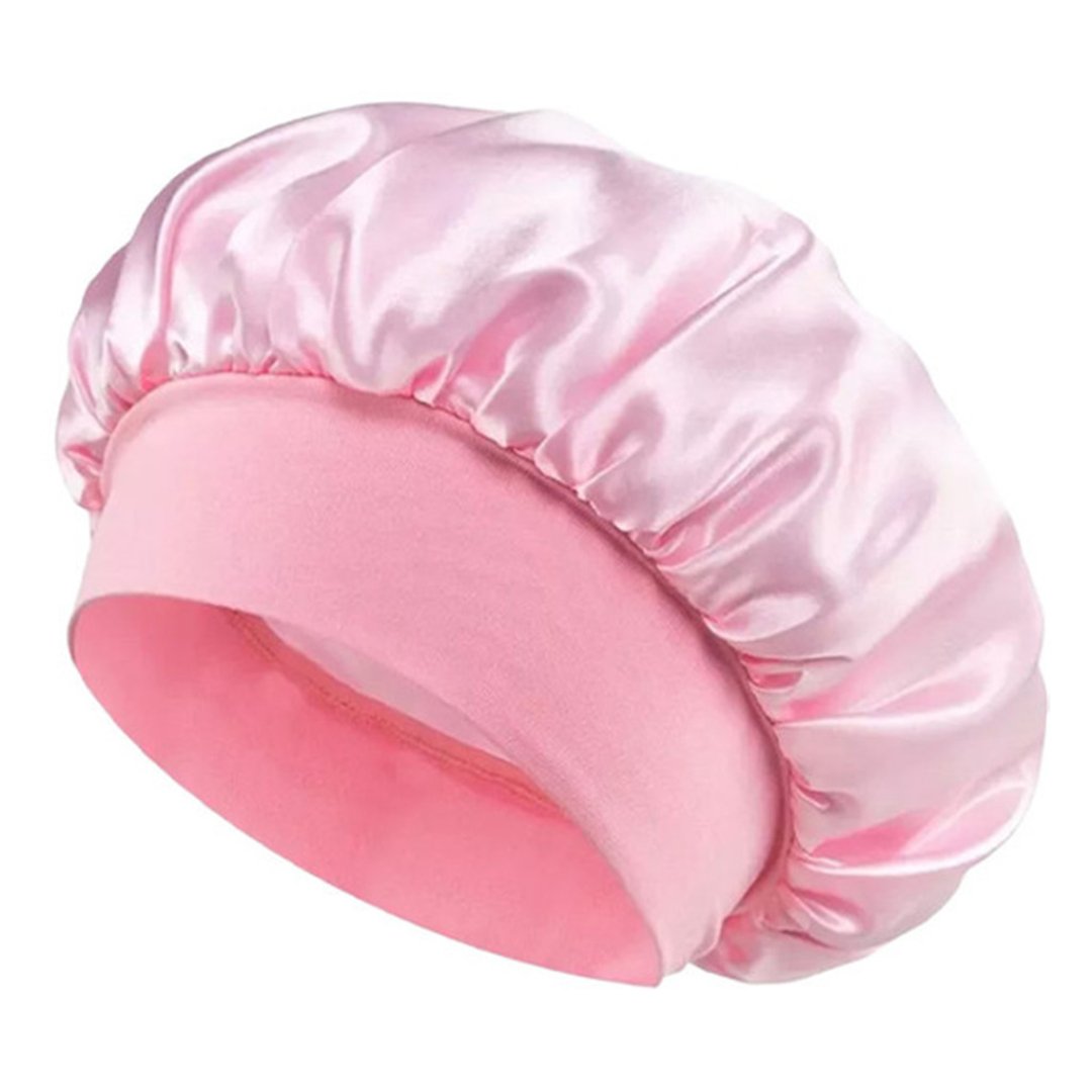 Touca de cetim com Faixa Cor Rosa– Touca de Dormir Antifrizz | Fabricante
