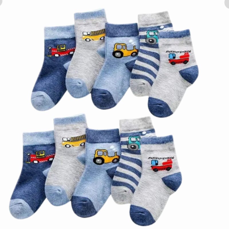 Kit Meias Infantis Masculina 12 Pares Cano Médio Algodão Menino